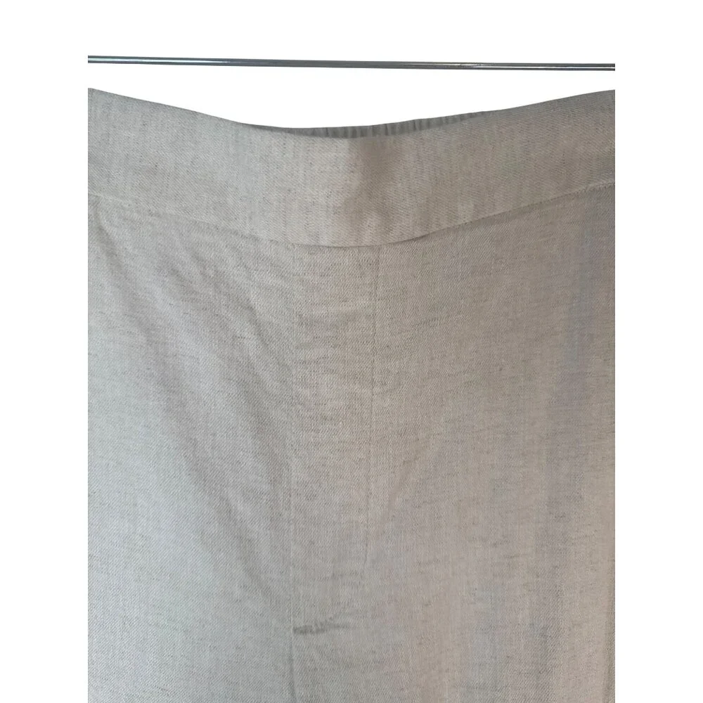 Banana Republic Wide Leg S Cropped Linen Blend Pants Soft Neutral Comfortable - Picture 6 of 16